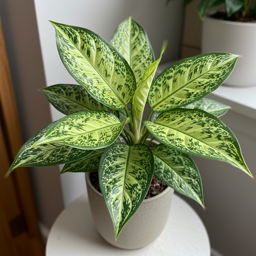 Aglaonema Snow White Plant