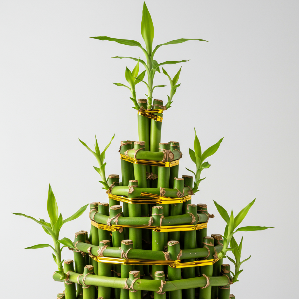 Lucky Bamboo Plant- Pyramid