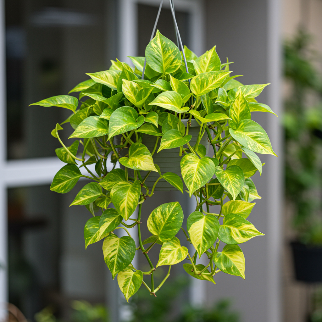 Money Plant Golden With Hanging Pot