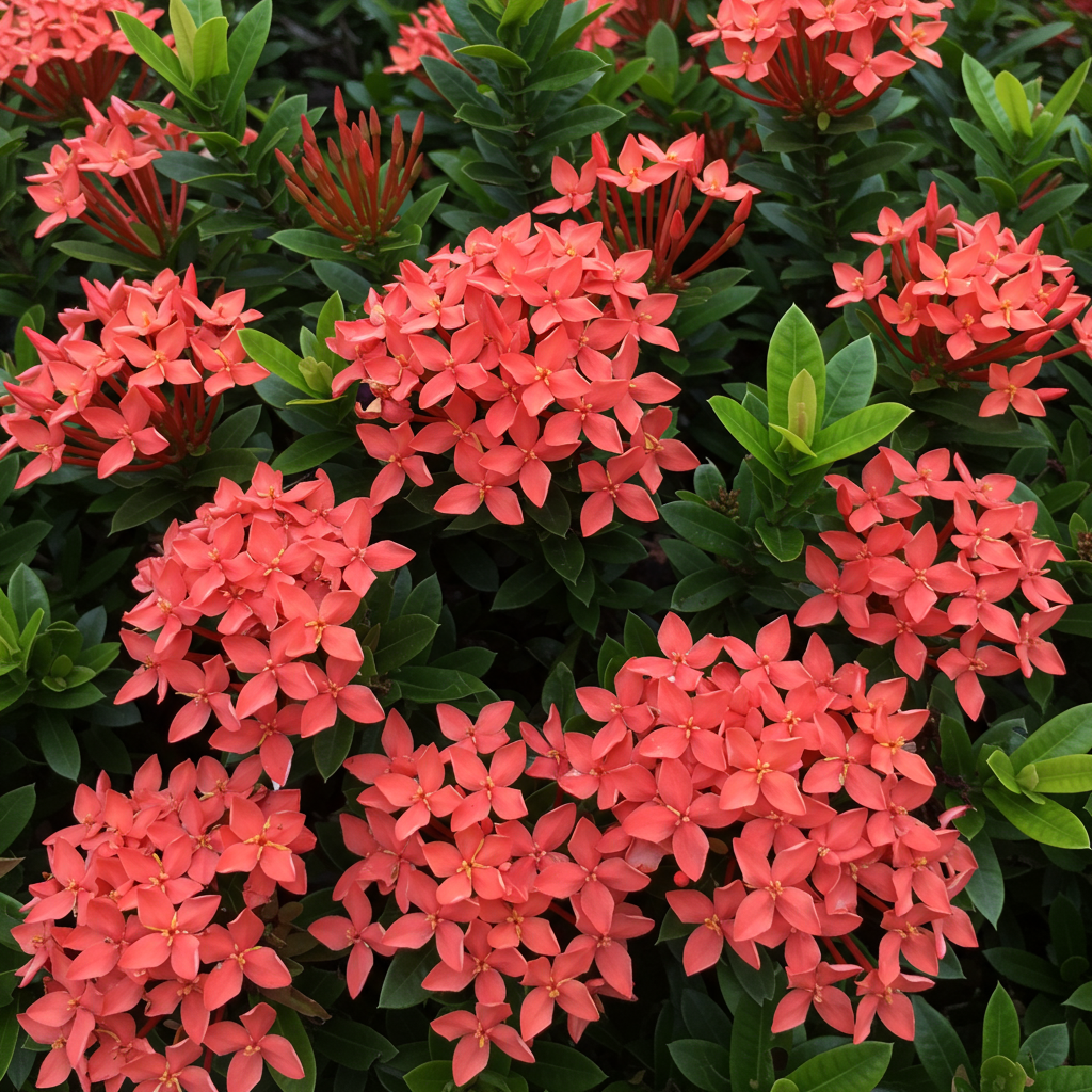 Ixora (Rugmini) Plant - Red