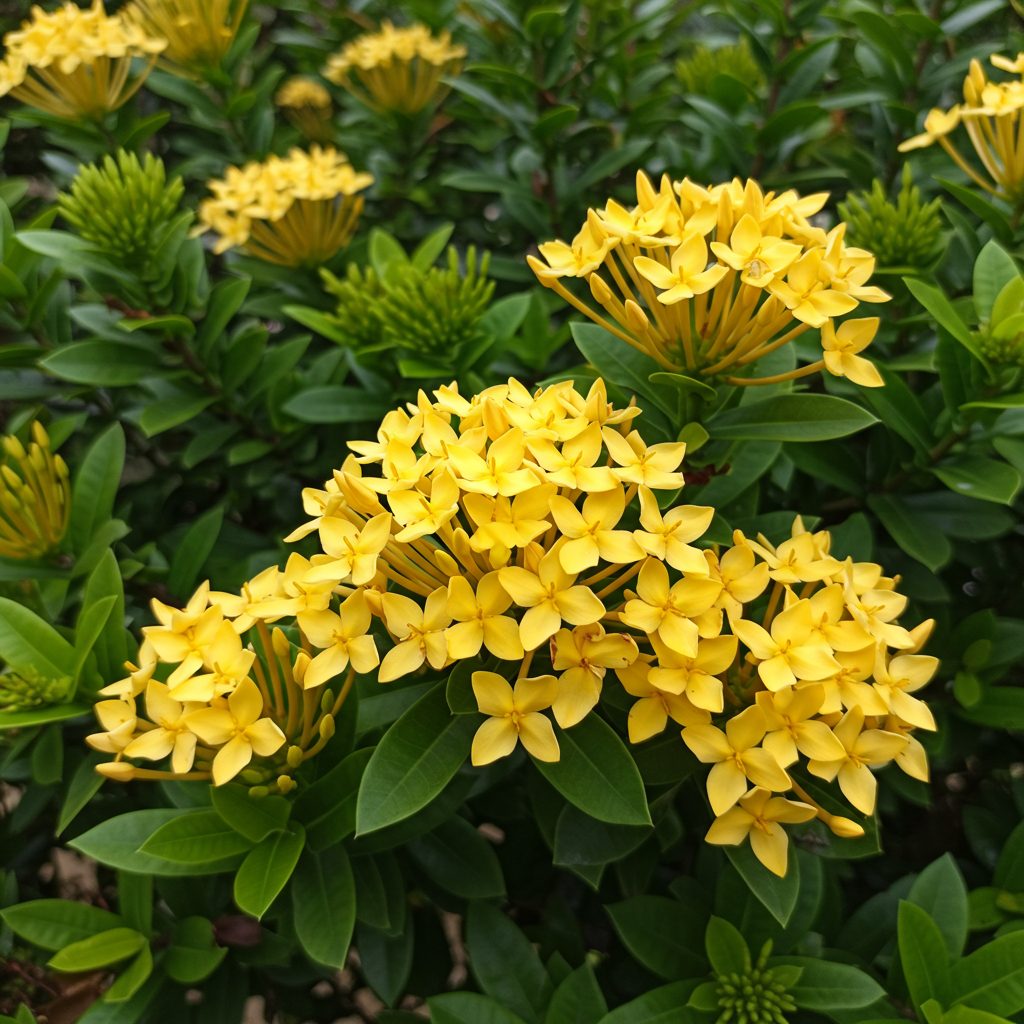 Ixora (Rugmini) Plant - Yellow