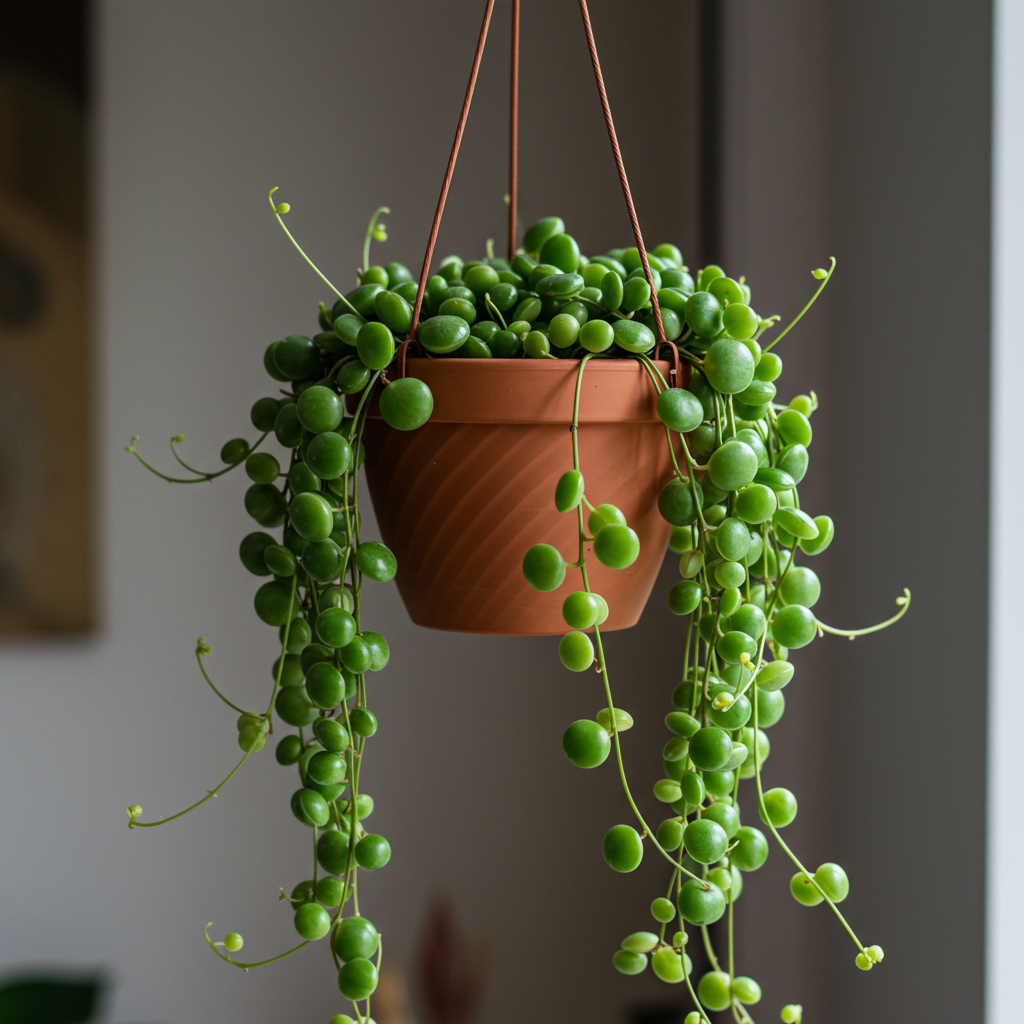 Peperomia Green Creeper with Hanging Planter
