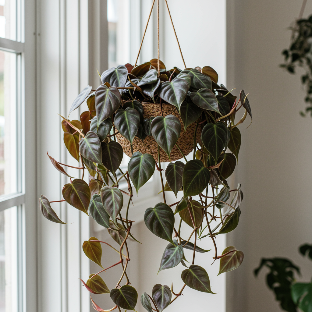 Philodendron Micans Plant With Hanging Pot