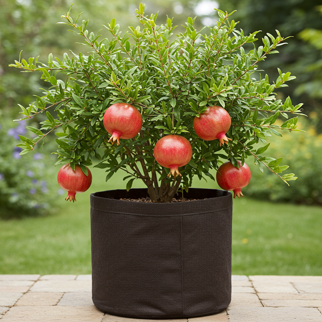 Pomegranate Plant with Grow Bag